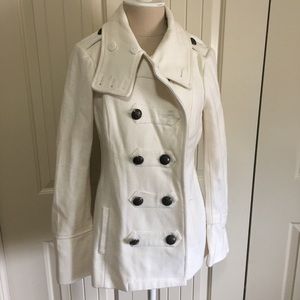 Cream peacoat